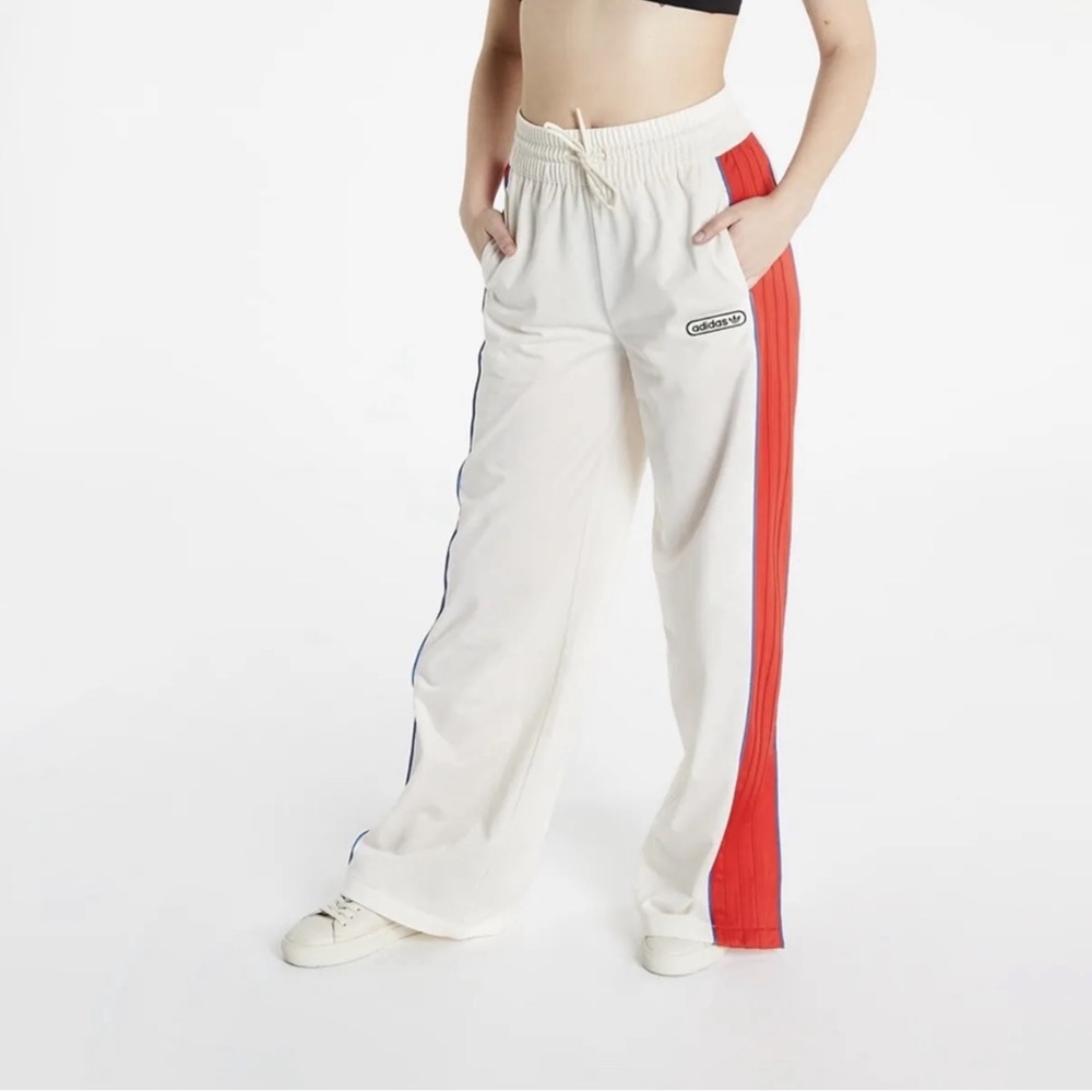 ADIDAS TRACK PANTS RETRO LUXURY ADICOLOR FIREBIRD IVORY RED HL0059 SIZE XL